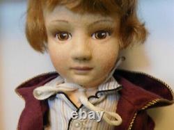 15 R. John Wright Bedtime Christopher Robin & Pooh Bear Felt Doll #286/500 MIB