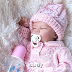 17Inch 43CM Reborn Baby Doll Full Silicone Body Painted Finished Newborn