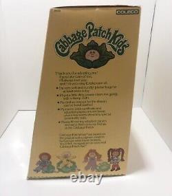 1984 The Official Cabbage Patch Kids Yellow Bear Overalls Holding Green Crayon