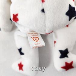 1998 Glory Star Spangled Bear Retired Ty Beanie Baby Toy Doll MINT withTags