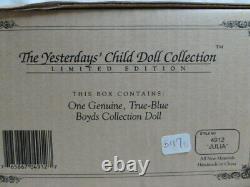 1999 Boyds Bear Yesterdays Child Julia Garden Friends Large L/E Doll 4912