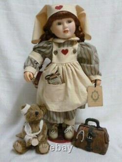 1999 Boyds Bear Yesterdays Child Katherine Kind Hearts Large L/E Doll 4910