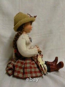 2000 Boyds Bear Yesterdays Child Cassidy Buttons Dollmaker Large L/E Doll 4936