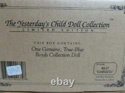 2000 Boyds Bear Yesterdays Child Christa Harvey Back To School Large Doll 4937