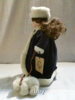 2000 Boyds Bear Yesterdays Child Sonya With Frosty A Winter Stroll Doll 4814