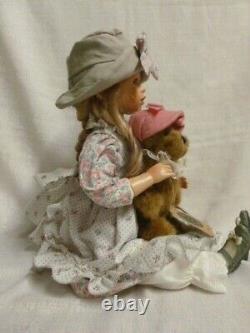 2001 Boyds Bear Yesterdays Child Amanda & Millie Hat Shoppe Large L/E Doll 4944