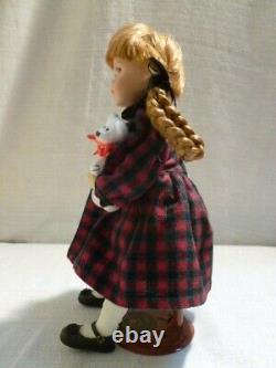 2001 Boyds Bear Yesterdays Child Holly Holiday Friends Make Good Time Doll 4830