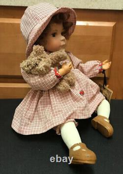 2002 Boyds Collection Ltd. Little Girls & Boyds Darcie with Bear Doll No. 4714