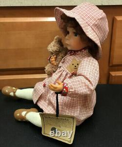2002 Boyds Collection Ltd. Little Girls & Boyds Darcie with Bear Doll No. 4714