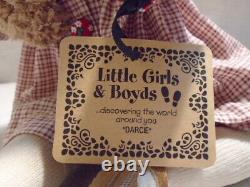 2003 Boyds Bear Little Girls & Boyds Darcie Blueprint Building Dreams Doll 4714