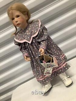 21 Sonja Hartmann Articulated Doll FIONA with Stieff Teddy Bear / Box 62/250