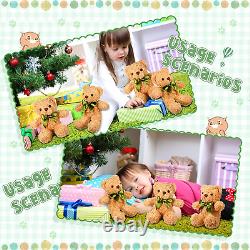 24 Pcs Cute Stuffed Bear Plush Doll Gift Bulk 10 Inch Children's Sleeping and Pl