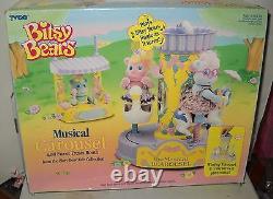 #6711 NIB Vintage Tyco Bitsy Bears Musical Carousel Playset
