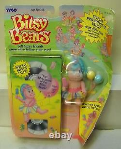 #7088 TYCO Bitsy Bears Beary Happy Bear & VHS Video