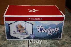 American Girl Corinne BABY BROTHER BLIX DOLL + Carrier Bottle Diaper Bear Outfit