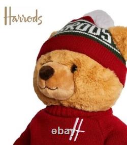 Auth Harrods 2023 Christmas Teddy Bear Ethan Plush Doll Stuffed Toy X-mas Gift