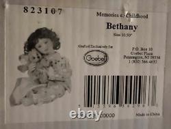BETHANY GOEBEL MEMORIES OF CHILDHOOD COLLECTION DOLL IN PAJAMAS With BEAR 823107