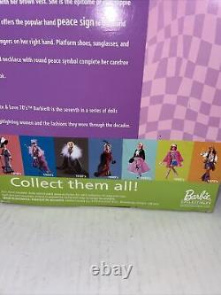 Barbie Doll 2000 Collectible Peace Love 70s Great Fashions 27677 Box Is Damaged