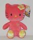 Build a Bear Hello Kitty Coral Sunshine Teddy 18in Stuffed HK Doll Retired Plush