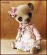 By Alla Bears artist Teddy Bear art dress doll vintage toy circus decor custom