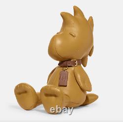 COACH x Limited Edition Peanuts Woodstock Leather Collectible Bear Doll $650
