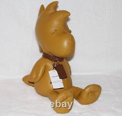 COACH x Limited Edition Peanuts Woodstock Leather Collectible Bear Doll $650