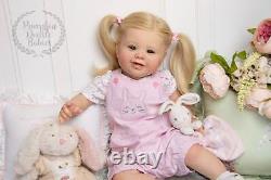 CUSTOM ORDER Reborn Doll Baby Girl or Kodi Bear smiling by Laura Tuzio Ross You