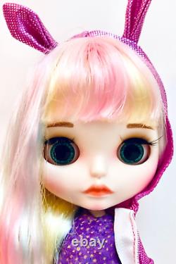 DBS ICY Blythe Kawaii Cute 12 BJD Joint Doll In Adorable Outfit With Pet Bear