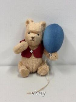 Disney R John Wright Winnie The Pooh with Blue Balloon Doll