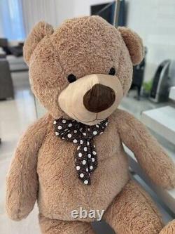Giant Teddy Bear 59in Mocha Color Soft Big Plush Toy