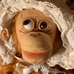 Googly Orangutan Bear Steiff New Vintage Steiff Monkey Doll Withbox No hat 32cm