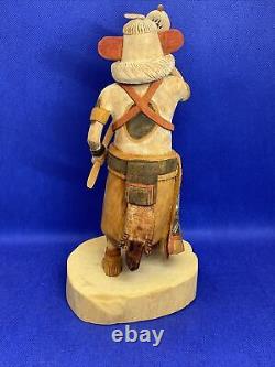 Hopi Kachina Doll White Bear Artisan Hand Carved Painted Delwyn Harvey Mint