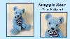 How To Make A Teddy Bear Snuggle Bear Free Pattern Full Tutorial With Lisa Pay