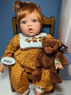 Lee Middleton Doll November # 76 with Teddy Topaz Necklace