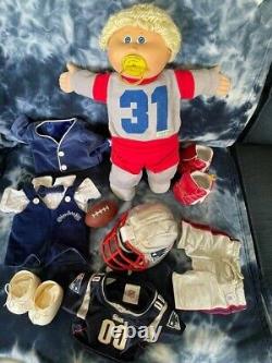 NEW ENGLAND PATRIOTS Build a Bear NFL'85 CABBAGE PATCH KIDS pacifier doll WYATT