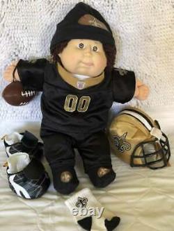 NEW ORLEANS SAINTS Build a Bear NFL uniform CABBAGE PATCH KIDS doll SANFORD MARC