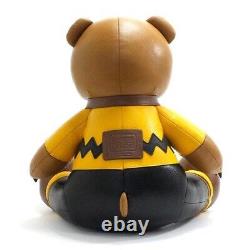 New COACH Peanuts Charlie Brown Big Large 14 Bear Doll Stuffed Toy Limited bear