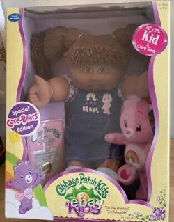 New Cabbage Patch Kids & Care Bear Cpk 16 2007 African American Brown Hair Baby