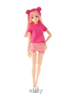 PetWORKs Ruruko Girl Bear Ear Headdress Ruby Pink Fashion Doll Room Wear Style