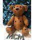 Stunning! MCM Stuffed Bear Doll Stuffed Toy In Cognac Brown Limited Edition