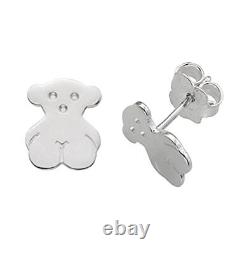 TOUS Sweet Dolls Bear Earrings Silver 925 Stud Type 8mm Women's 611140030