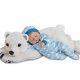 The Ashton Drake Galleries Brayden & Snowball Doll Plush Polar Bear Set 16