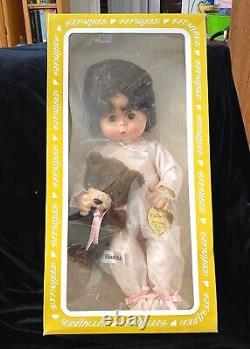 Vintage Effanbee 16 Dy Dee Baby Doll with Bashful Bear Brunette #5655 New NRFB